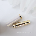 Empty white gold high quality plastic lipstick tube